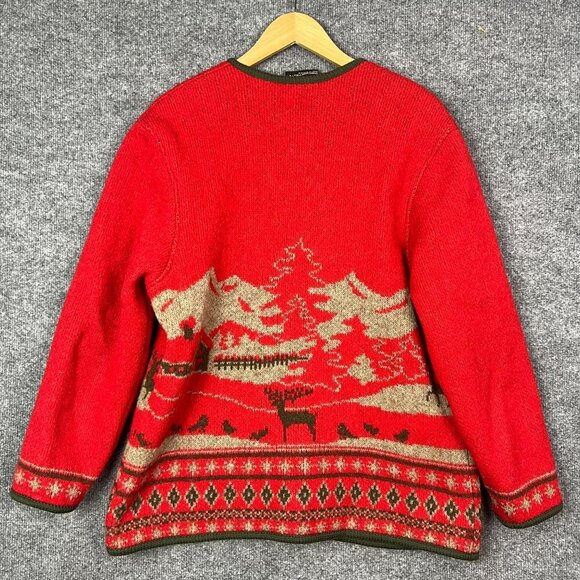Vintage Cardigan‎ Size 38 Stapf Austria Sweater Red - Picture 2 of 8